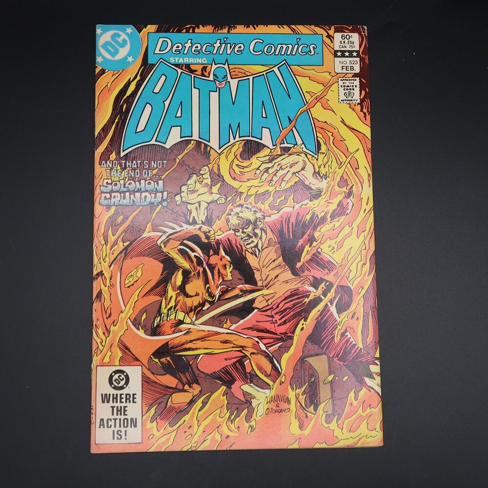 DC Comics Detective Comics #523 Key Issue Killer Croc 1st Cameo Solomon Grundy